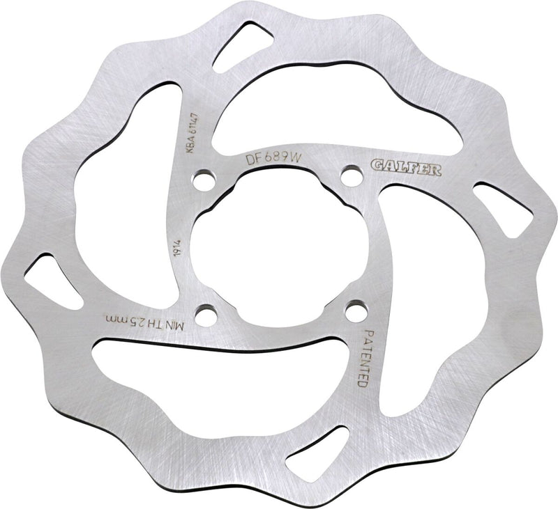 Galfer Brake Rotor Raw Rear Standard 420 High-Carbon Stainless Steel Each