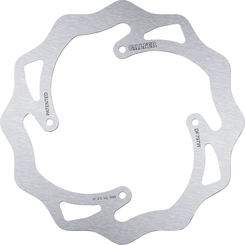 Galfer Brake Rotor Raw Rear Standard 420 High-Carbon Stainless Steel