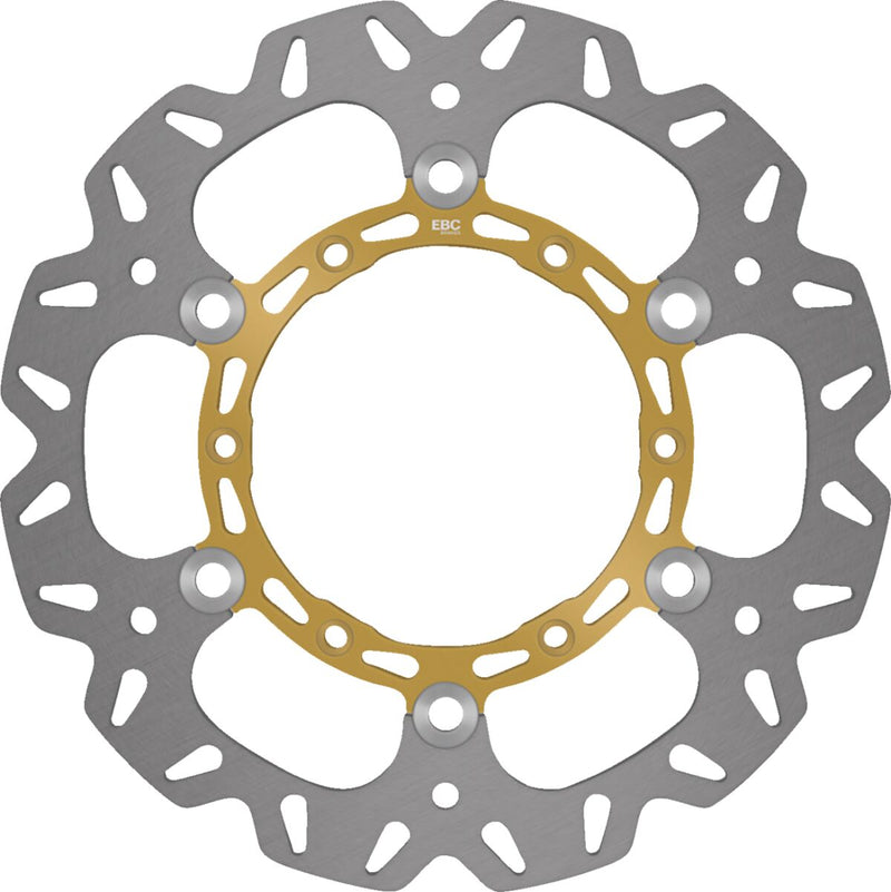 EBC CX Extreme™ Motocross Brake Rotors CX Extreme Series Silver Full-Floating Front Left Two Piece (Floating) Stainless Steel