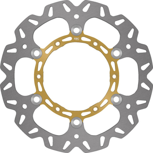 EBC CX Extreme™ Motocross Brake Rotors CX Extreme Series Silver Full-Floating Front Left Two Piece (Floating) Stainless Steel