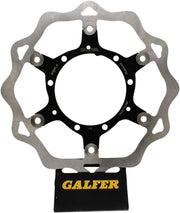 Galfer Brake Rotor Black Raw Front Two Piece (Floating) 420 High-Carbon Stainless Steel Each