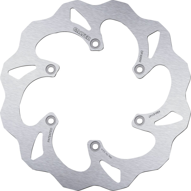 Galfer Brake Rotor for 2001-2024 YAMAHA Raw Rear Standard 420 High-Carbon Stainless Steel