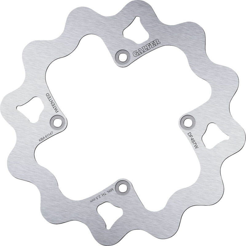 Galfer Brake Rotor for 1993-2001, 2003-2026 YAMAHA Raw Rear Standard 420 High-Carbon Stainless Steel