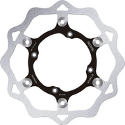 Galfer Brake Rotor for 1983-2011, 2020-2025 KAWASAKI Black Raw Front Two Piece (Floating) 420 High-Carbon Stainless Steel