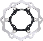 Galfer Brake Rotor for 1983-2011, 2020-2025 KAWASAKI Black Raw Front Two Piece (Floating) 420 High-Carbon Stainless Steel Each