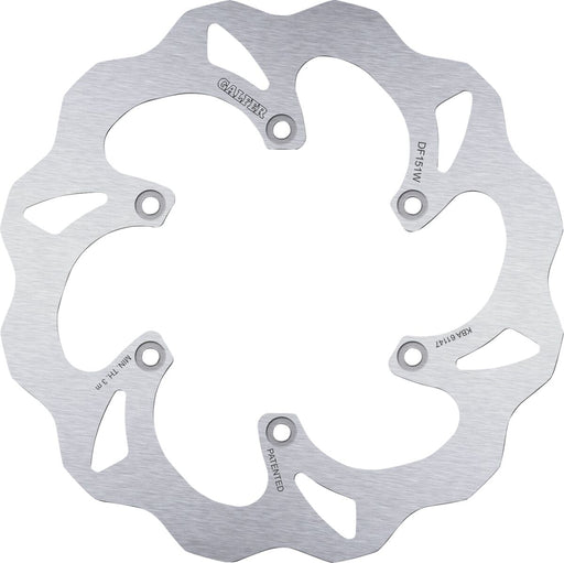 Galfer Brake Rotor for 1983-2004 KAWASAKI Raw Rear Standard 420 High-Carbon Stainless Steel