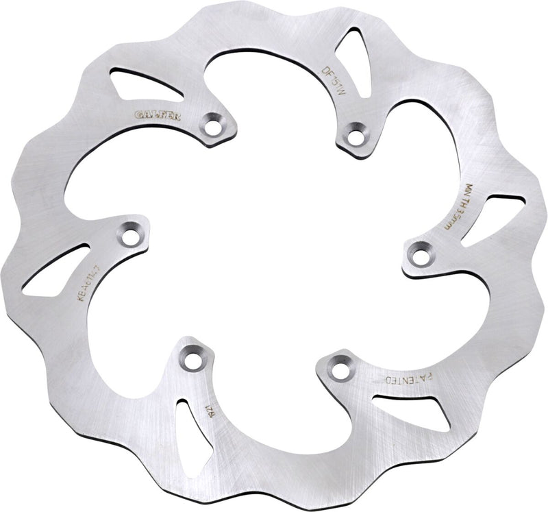 Galfer Brake Rotor for 1983-2004 KAWASAKI Raw Rear Standard 420 High-Carbon Stainless Steel Each