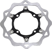 Galfer Brake Rotor Black Raw Front Two Piece (Floating) 420 High-Carbon Stainless Steel