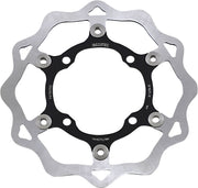 Galfer Brake Rotor Black Raw Front Two Piece (Floating) 420 High-Carbon Stainless Steel Each