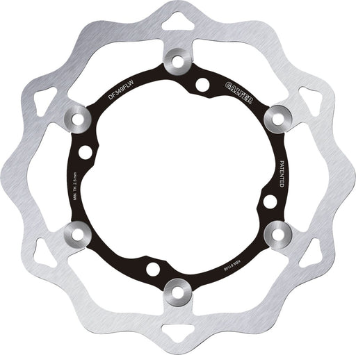 Galfer Brake Rotor for 2005-2026 SUZUKI Black Raw Front Two Piece (Floating) 420 High-Carbon Stainless Steel