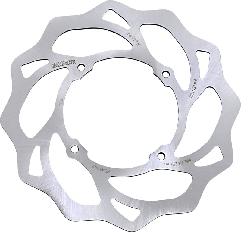 Galfer Brake Rotor Wave® Raw Front Standard 420 High-Carbon Stainless Steel