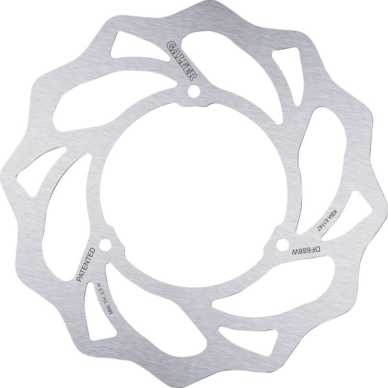 Galfer Brake Rotor Raw Front Two Piece (Floating) 420 High-Carbon Stainless Steel