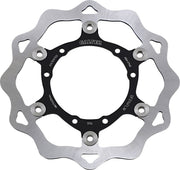 Galfer Brake Rotor Black Raw Front Two Piece (Floating) 420 High-Carbon Stainless Steel