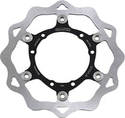 Galfer Brake Rotor Black Raw Front Two Piece (Floating) 420 High-Carbon Stainless Steel Each
