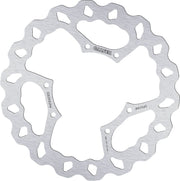 Galfer Wave® Brake Rotor Silver Stainless Steel Solid-Mount Front One Piece (Fixed)