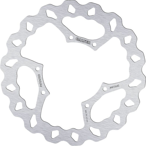 Galfer Wave® Brake Rotor Silver Stainless Steel Solid-Mount Front One Piece (Fixed)