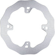 Galfer Wave® Brake Rotor Silver Stainless Steel Solid-Mount Rear One Piece (Fixed)