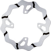 Galfer BRAKE ROTOR FIXED WAVE GROOVED OVERSIZE for 2019-2020 KAWASAKI Wave® Black Silver Solid-Mount Rear One Piece (Fixed) Stainless Steel