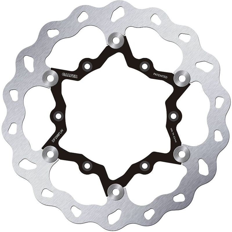 Galfer Brake Rotor for 2016-2026 YAMAHA Wave® Black Polished Full-Floating Front Two Piece (Floating) Aluminium Stainless Steel