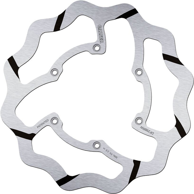 Galfer Wave® Brake Rotor for 2016-2026 YAMAHA Polished Silver Solid-Mount Front One Piece (Fixed) Stainless Steel