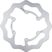 Galfer Wave® Brake Rotor Polished Silver Solid-Mount Front One Piece (Fixed) Stainless Steel
