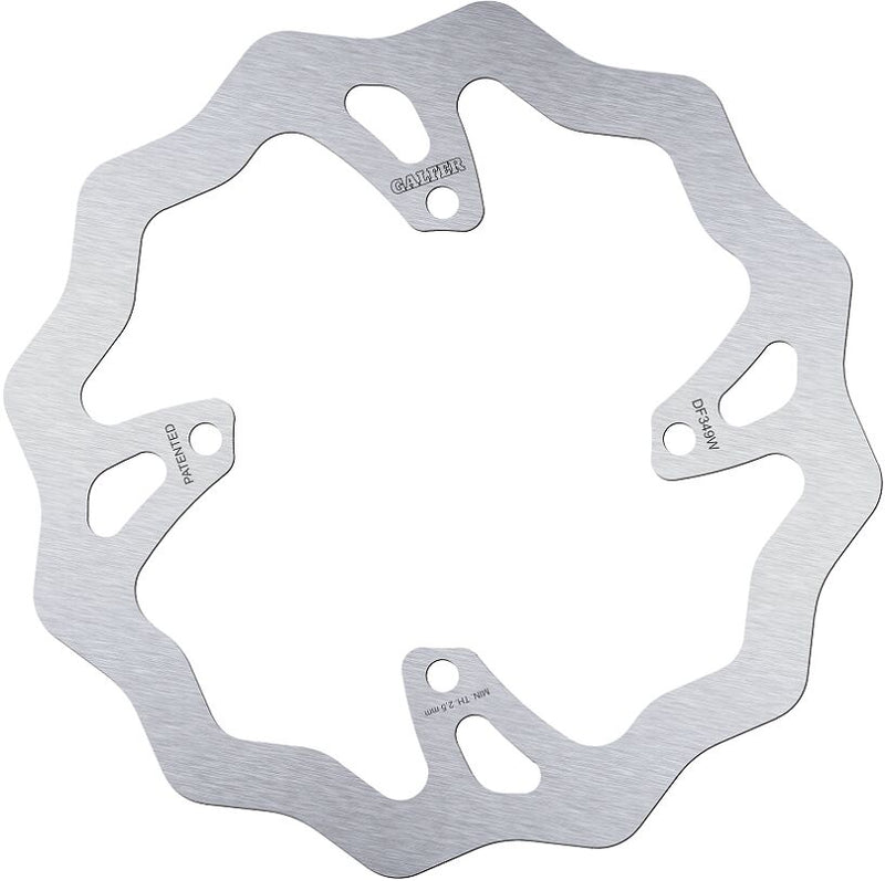 Galfer Wave® Brake Rotor for 2004-2018 SUZUKI Silver Stainless Steel Solid-Mount Front One Piece (Fixed)