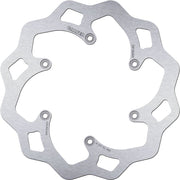 Galfer Wave® Brake Rotor for 2006-2012 SUZUKI Silver Stainless Steel Solid-Mount Rear One Piece (Fixed)