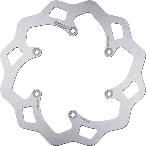 Galfer Wave® Brake Rotor for 2006-2012 SUZUKI Silver Stainless Steel Solid-Mount Rear One Piece (Fixed)