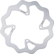 Galfer Wave® Brake Rotor for 2018-2026 SUZUKI Polished Silver Solid-Mount Front One Piece (Fixed) Stainless Steel