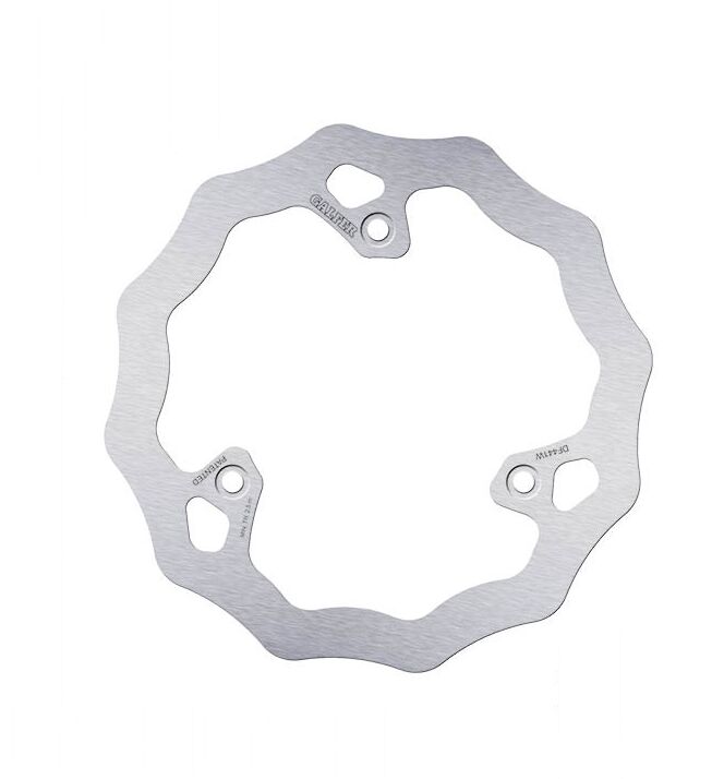 Galfer Wave® Brake Rotor for 2018-2026 YAMAHA YZ 65 Polished Silver Solid-Mount Front One Piece (Fixed) Stainless Steel