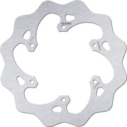 Galfer Wave® Brake Rotor for 2001-2024 YAMAHA Polished Silver Solid-Mount Rear One Piece (Fixed) Stainless Steel