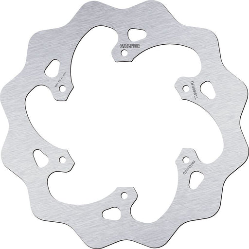 Galfer Wave® Brake Rotor for 2001-2024 YAMAHA Polished Silver Solid-Mount Rear One Piece (Fixed) Stainless Steel