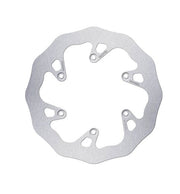 Galfer Wave® Brake Rotor Polished Silver Solid-Mount Rear One Piece (Fixed) Stainless Steel