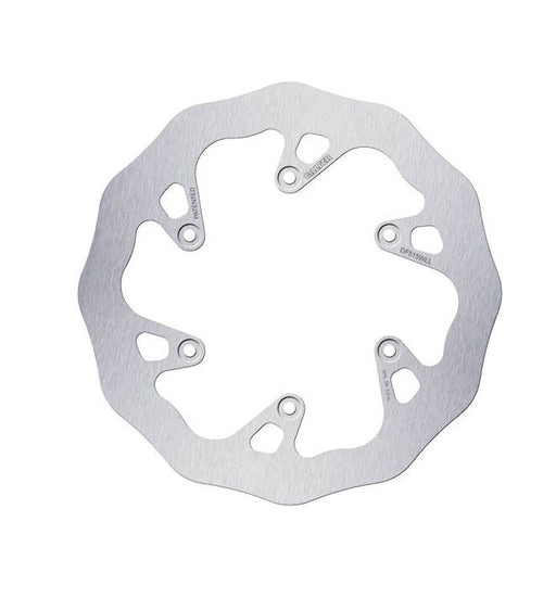 Galfer Wave® Brake Rotor Polished Silver Solid-Mount Rear One Piece (Fixed) Stainless Steel