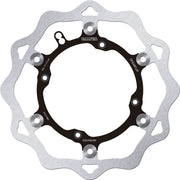 Galfer Brake Rotor Floating Wave® Black Polished Front Two Piece (Semi-Floating) Aluminium Stainless Steel