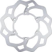 Galfer Wave® Brake Rotor Polished Silver Front One Piece (Fixed) Stainless Steel