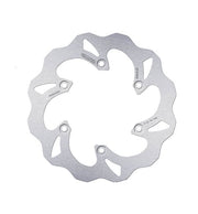 Galfer Wave® Brake Rotor Polished Silver Rear One Piece (Fixed) Stainless Steel