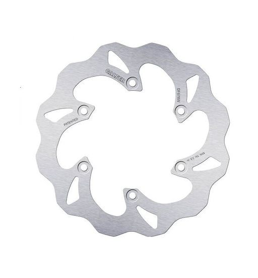Galfer Wave® Brake Rotor Polished Silver Rear One Piece (Fixed) Stainless Steel
