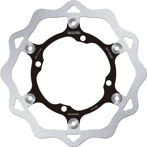 Galfer Brake Rotor for 2004-2021 SHERCO Floating Wave® Black Polished Front Two Piece (Semi-Floating) Aluminium Stainless Steel
