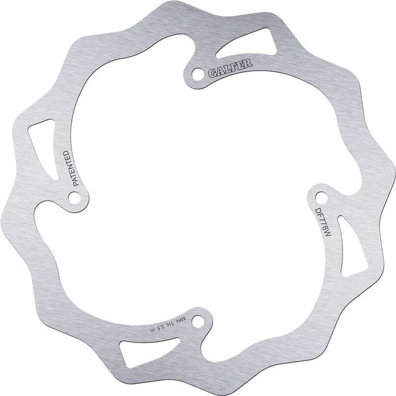 Galfer Wave® Brake Rotor for 2007-2010 KTM Polished Silver Front One Piece (Fixed) Stainless Steel