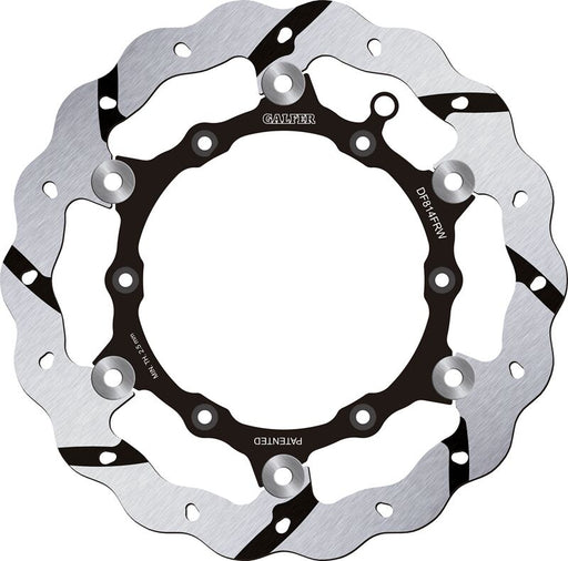 Galfer BRAKE ROTOR FLOATING WAVE GROOVED for 2012-2022 BETA Floating Wave® Black Polished Full-Floating Front Two Piece (Floating) Aluminium Stainl...