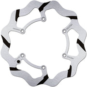 Galfer BRAKE ROTOR FIXED WAVE GROOVED OVERSIZE for 2012-2022 BETA Wave® Black Polished Solid-Mount Front One Piece (Fixed) Stainless Steel