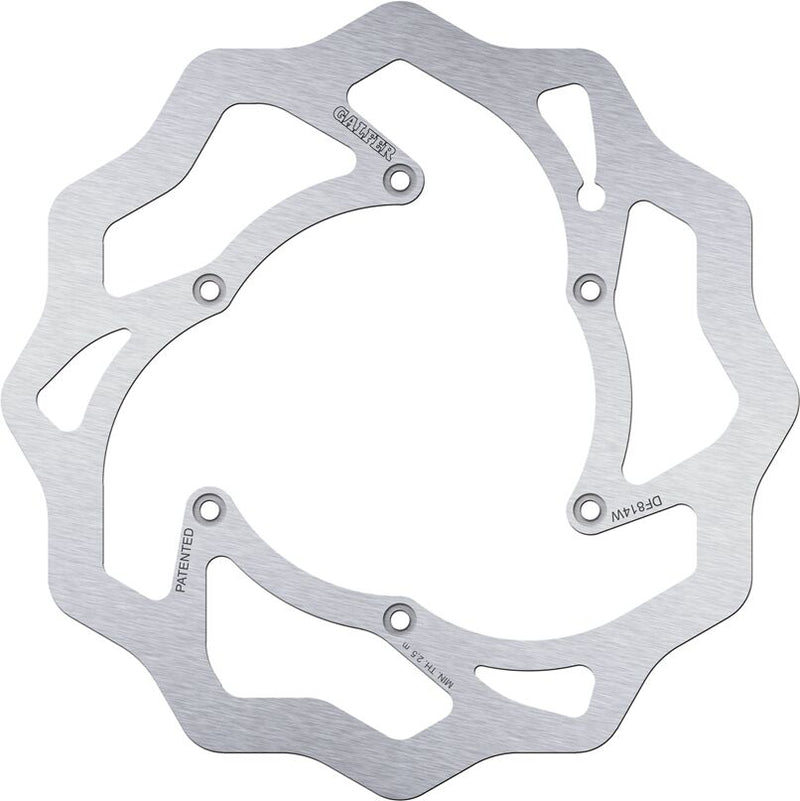 Galfer Wave® Brake Rotor for 2011-2026 BETA Polished Silver Front One Piece (Fixed) Stainless Steel