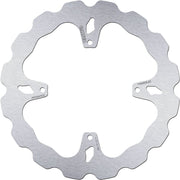 Galfer Wave® Brake Rotor for 2001-2021 TM RACING Polished Silver Solid-Mount Rear One Piece (Fixed) Stainless Steel