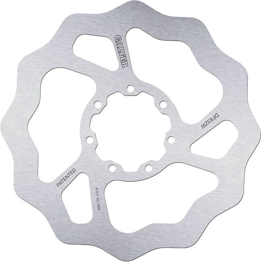 Galfer Wave® Brake Rotor for 2002-2021 TM RACING MX 85 Polished Silver Solid-Mount Front One Piece (Fixed) Stainless Steel
