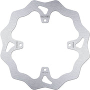 Galfer Wave® Brake Rotor for 2001-2003, 2014-2022 TM RACING Polished Silver Solid-Mount Rear One Piece (Fixed) Stainless Steel