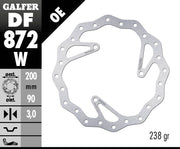 Galfer Wave® Brake Rotor for 2011-2013 HUSQVARNA CR 65 Polished Silver Solid-Mount Front One Piece (Fixed) Stainless Steel Each