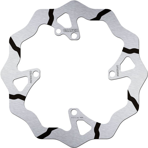 Galfer Wave® Brake Rotor for 2014-2022 SHERCO Black Polished Solid-Mount Front One Piece (Fixed) Stainless Steel
