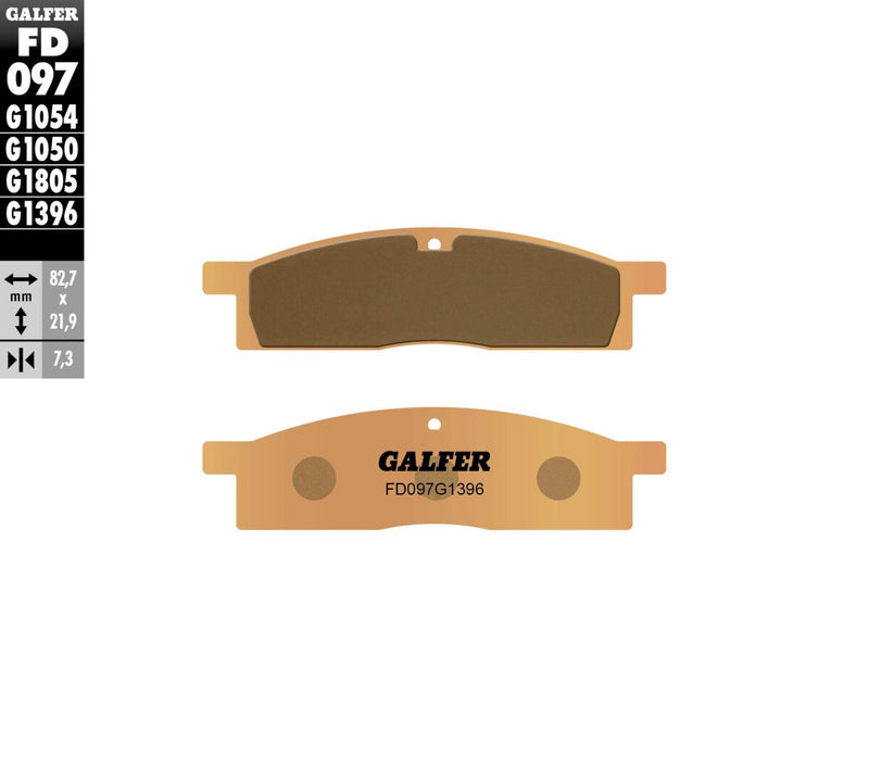 Galfer HH Sintered Brake Pads for 1986-2001, 2003-2026 YAMAHA Multi-Purpose Off-Road Front Rear Sintered Metal Set