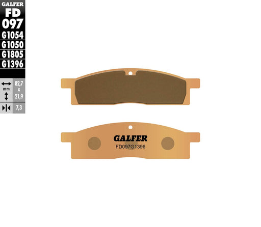 Galfer HH Sintered Brake Pads for 1986-2001, 2003-2026 YAMAHA Multi-Purpose Off-Road Front Rear Sintered Metal Set